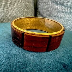 Wood inlay bracelet-